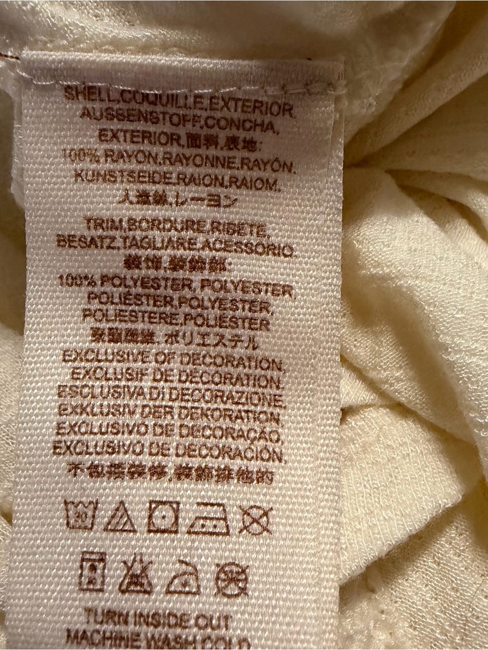 Free People Cream Lace-Back Long Sleeve Tee - Picture 11 of 12